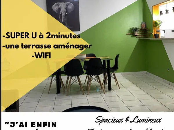 Loue meublé T3 secteur Trous-Bassins