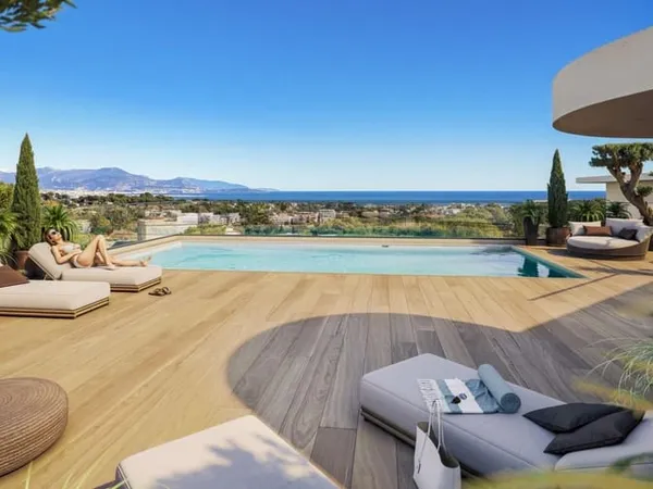 Vivre dehors au soleil couchant sur les hauteurs d'Antibes — 35 m² d'extérieur