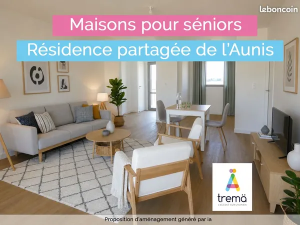 Maisons neuves pour seniors T2 ou T3 - Résidence partagée de l'Aunis