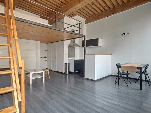 Appartement T1 bis meublé de 32 m2 + mezzanine 13 m2 . Grand