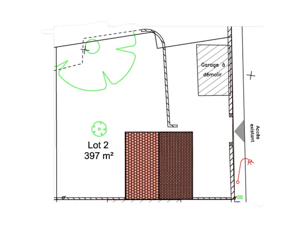 Terrain 397 m²