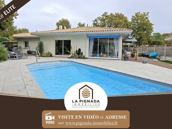 Maison 174 m² - 4 ch + bureau + pièce - Piscine