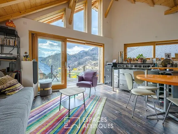 Grange rénovée avec vue montagne dans les alpages