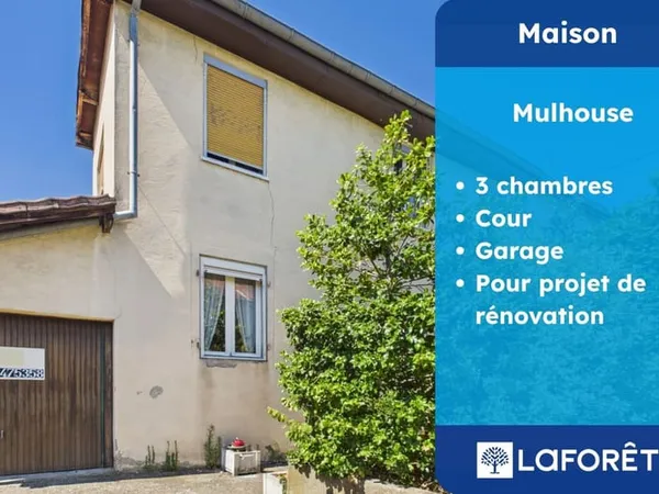 Maison mitoyenne avec garage