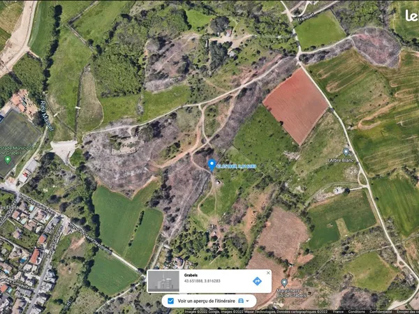 Location d'un terrain agricole ou de loisir bien exposé à proximité de Grabels