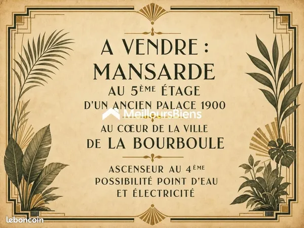 Grenier 1 pièce 15 m²