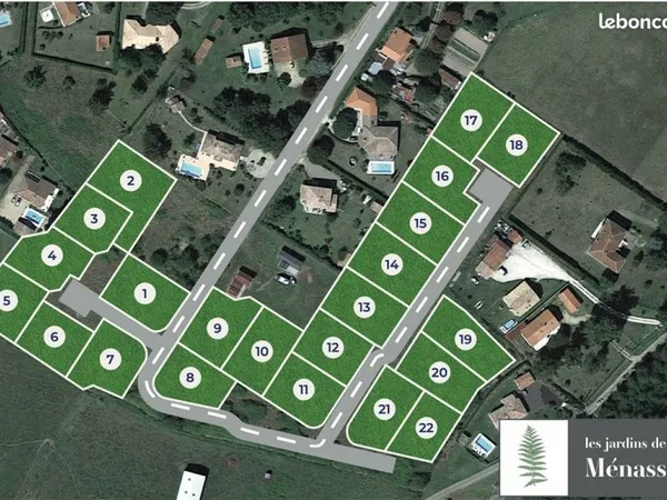 Terrain 853 m² Saint Pierre Du Mont