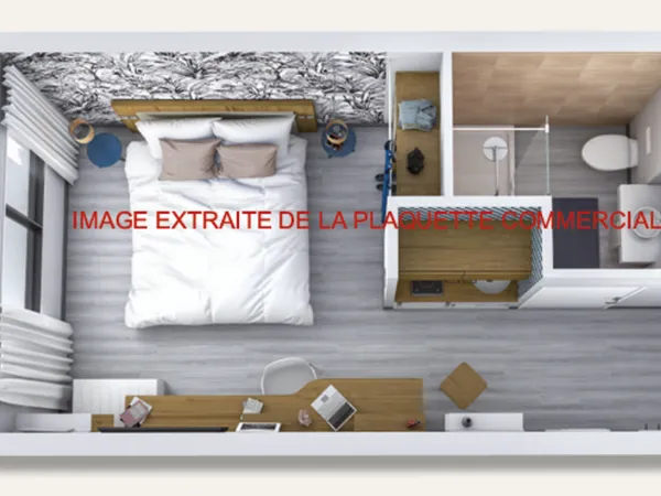 Studio 1 pièce 46 m²