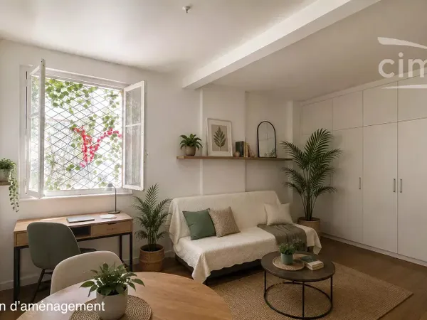 Studio atypique de 26M2, cachet Art Déco 1933, charges quasi nulles