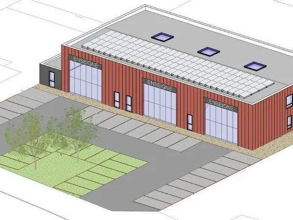 Local bureaux 1 100 m²