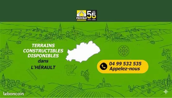 Terrain 299 m² SAINT MATHIEU DE TREVIERS