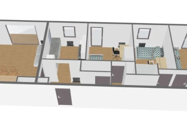 Tourcoing HYPERCENTRE - T4 Meublée