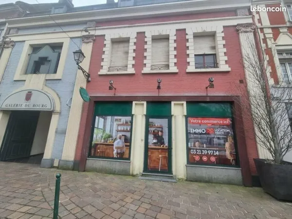 LOCAL COMMERCIAL 150 m² AIRE SUR LA LYS