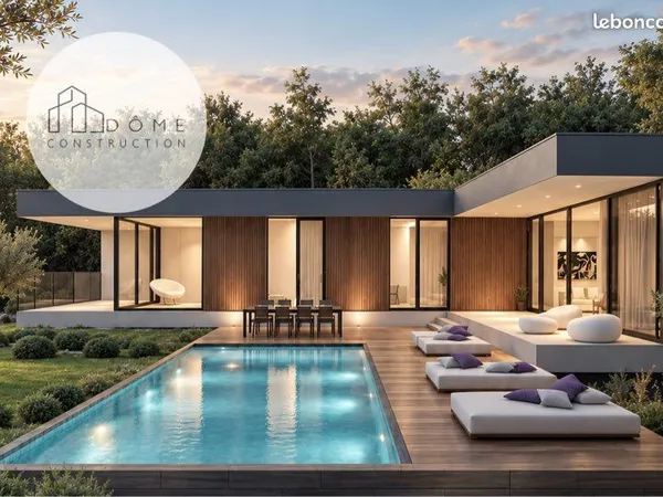 Projet Villa moderne 150m2 3 chambres