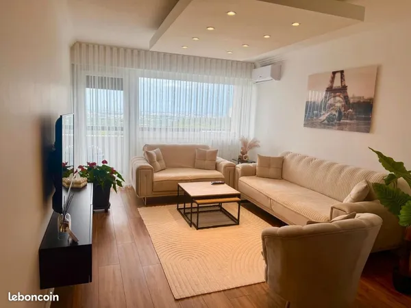 Appartement 65m2, climatisé, triple vitrage