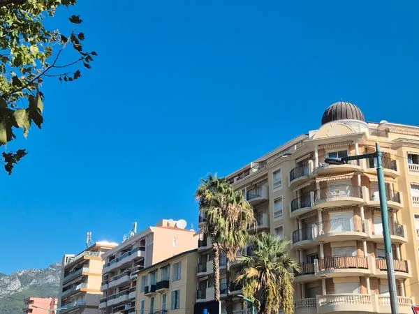 Menton Bas Borrigo-T2,MEUBLÉ 42 m², garage