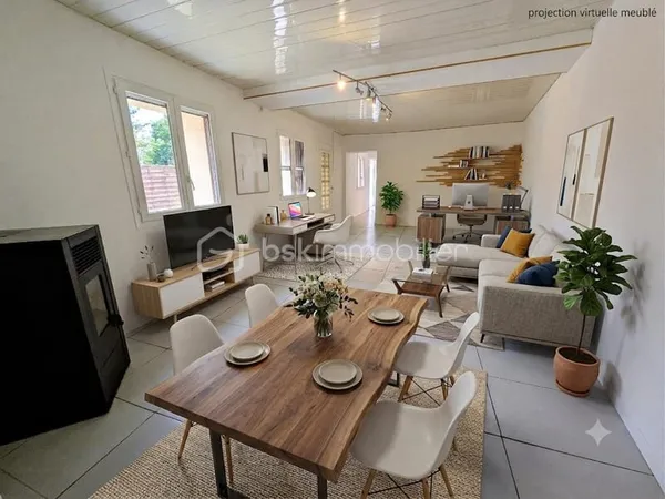 CHAMP SUR DRAC 38560 - MAISON FAMILIALE DE 101m² SUR PARCELLE DE 670m² - 3 CHAMBRES, GRAND JARDIN, C