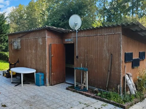 Hutte de chasse étang