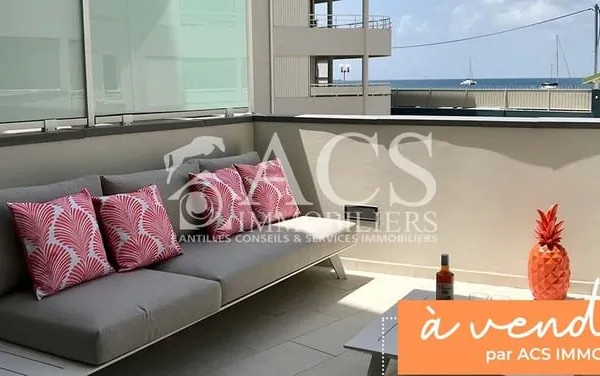 Face à la mer appartement F3 avec grande terrasse