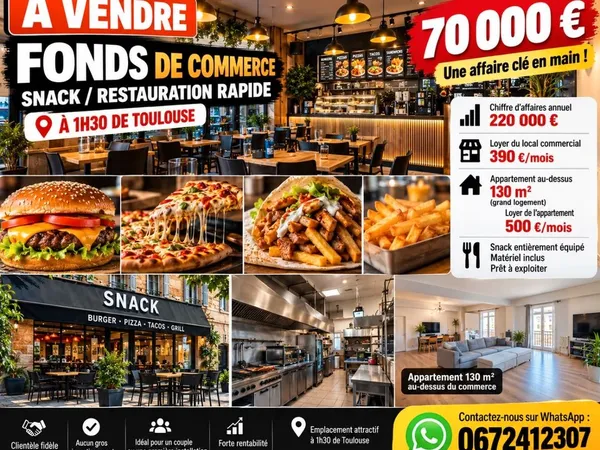 Vente fond de commerce