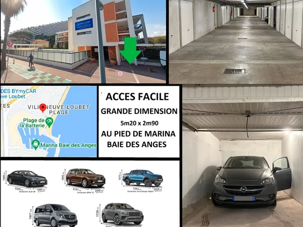 RARE tres proche marina - GRAND garage - 15m2 - sans frais d'agence