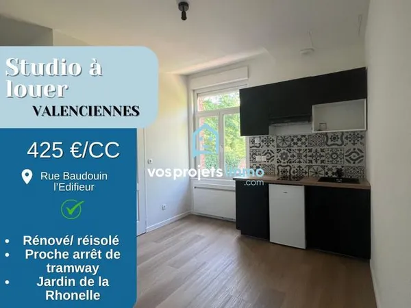 Studio 1 pièce 18 m²
