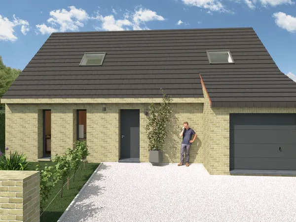 Terrain + maison 102 m²