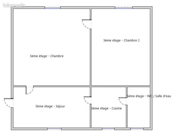 Exclusivité T2 / T3 appartement en étage à rénover