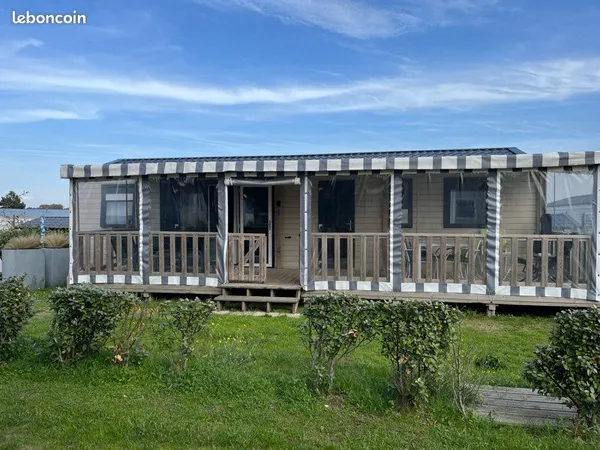 Mobil home au Camping paradis à Berck à 100 m. De la mer