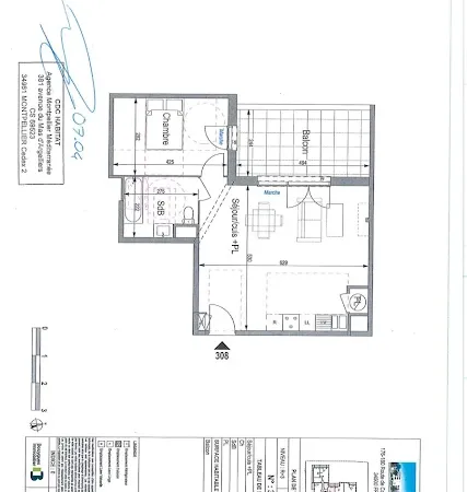 Appartement 2 pièces 50 m²