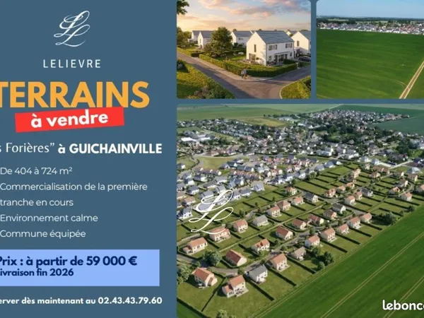 Terrain 547 m² Guichainville