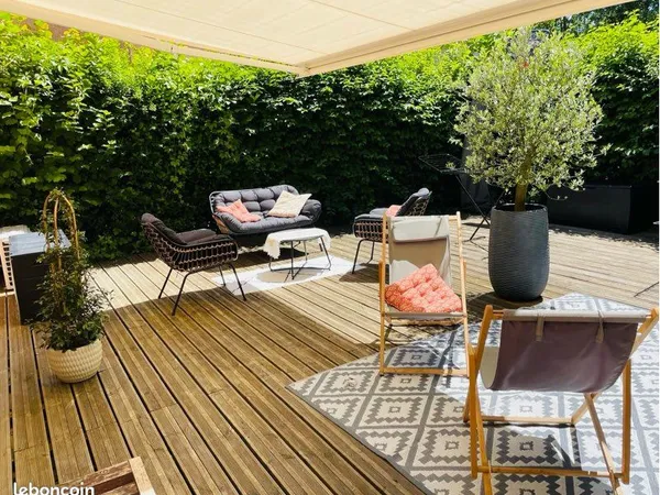 Duplex en rez-de-jardin - 4 pièces - 90 m² - Meylan, quartier des Béalières
