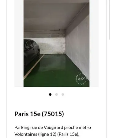 Location Parking Paris 15