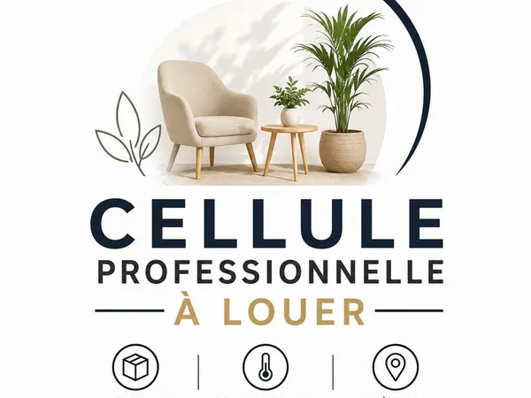 🌿 CELLULES PROFESSIONNELLES À LOUER - 18 m² - 500e / MOIS TOUT COMPRIS