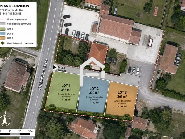 Terrains à bâtir Jusqu'à 633 m² 35% d'emprise Aussonne