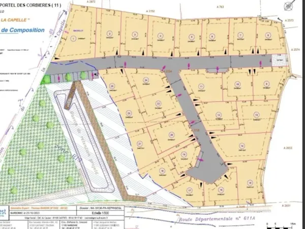 Terrain 382 m²