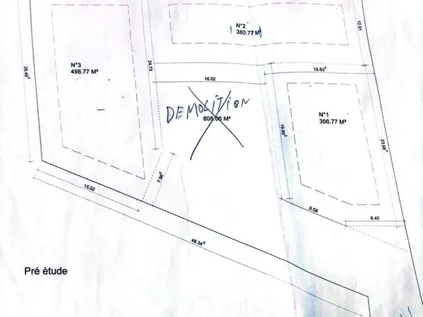 Projet immobilier terrain
