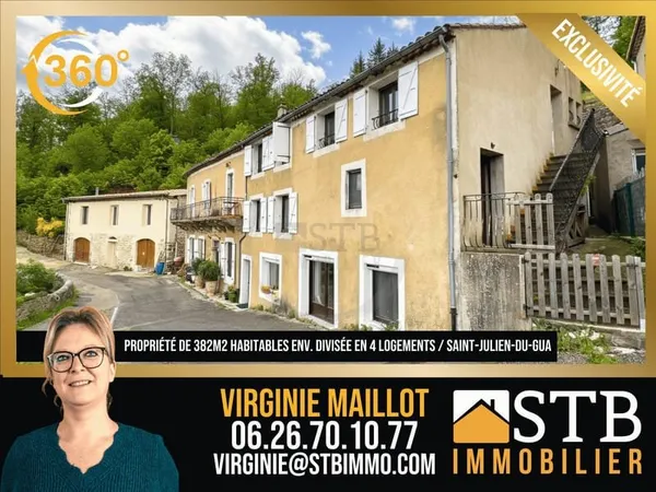 Propriété rénovée avec potentiel commercial à Saint-Julien-