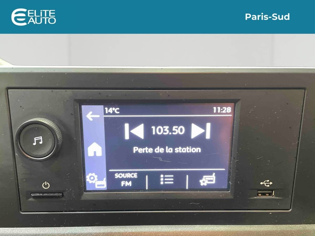 Peugeot PARTNER FOURGON STANDARD 650 KG BLUEHDI 130 S&amp;S BVM6 — photo 13