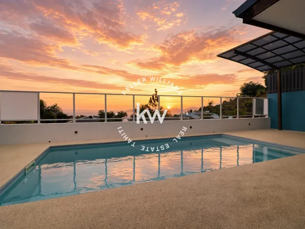 PUNAAUIA  MIRI 6 | VILLA CONTEMPORAINE AVEC PISCINE, VUE MOOR