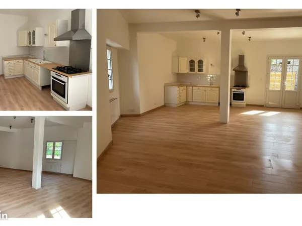 Appartement de plein pied 90m2 avec cour et petit garage