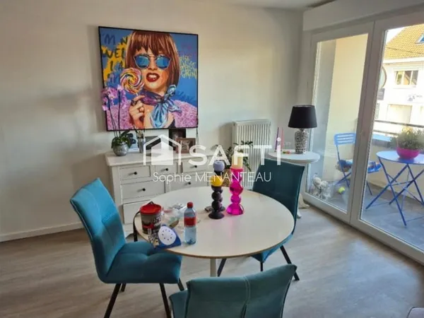 Superbe T2 lumineux avec balcon plein Sud
