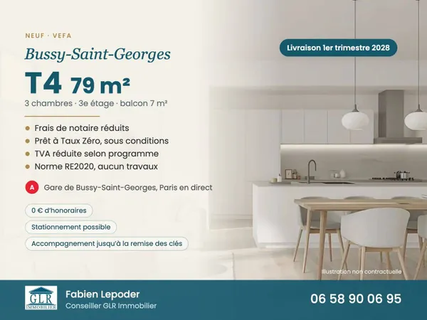 Appartement 4 pièces 79 m²