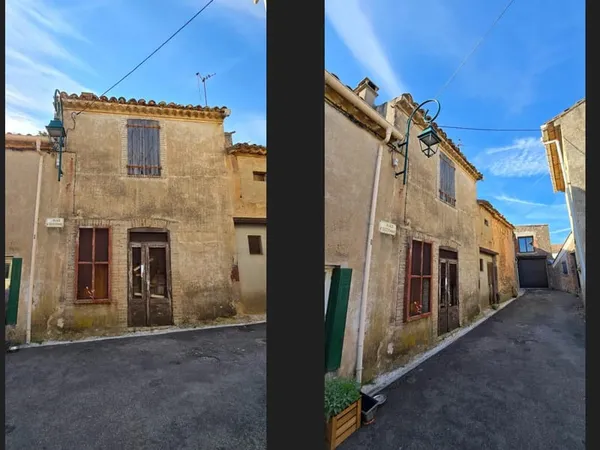 Villespassans - Hérault. Maison de village avec grange et ter