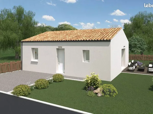 Maison 2 chambres sur un terrain de 219 m² à BAZOGES-EN-PAREDS