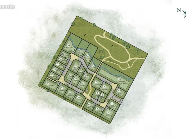 Terrain 410 m² Sainte Foy D Aigrefeuille