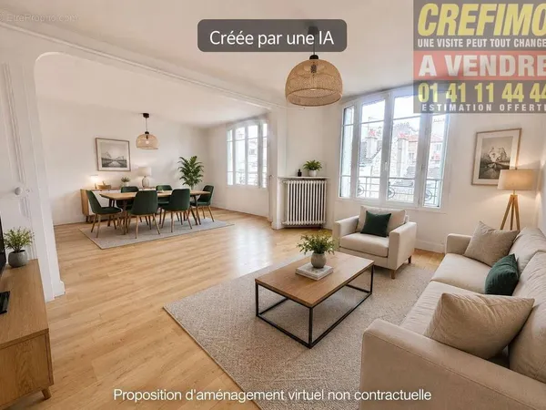 Dernier étage lumineux entre Bois-Colombes et Les Agnettes : charme de l'ancien et fort potentiel au