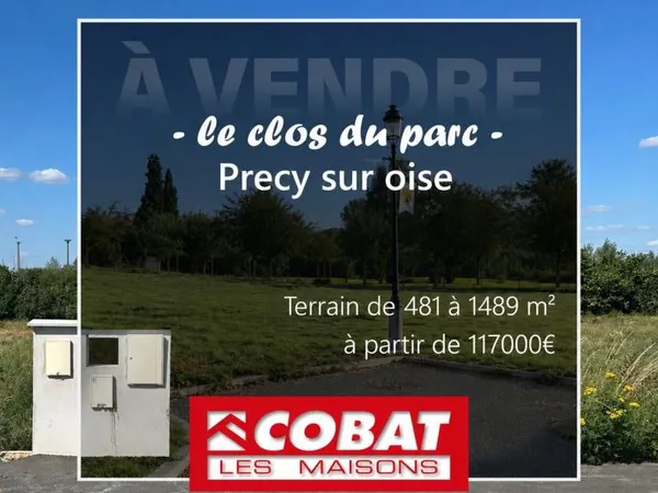 Terrain 481 m² Precy Sur Oise