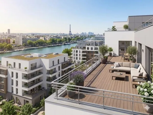 PARIS : L'EXCEPTIONNEL DUPLEX "MAISON SUR LE TOIT" AU PIED DU METRO