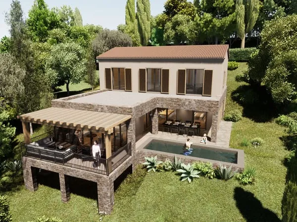 Projet de construction avec permis purgé pour une villa 4 chambres, piscine et garage à La Croix Val